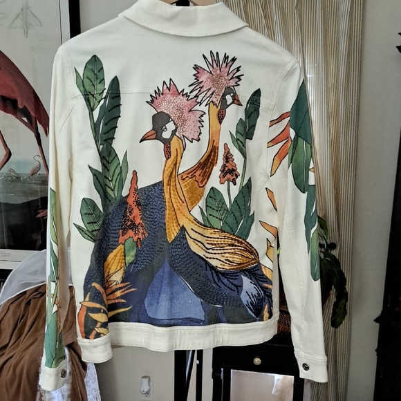 NWOT Chico's Denim Jacket - Picture 4 of 14